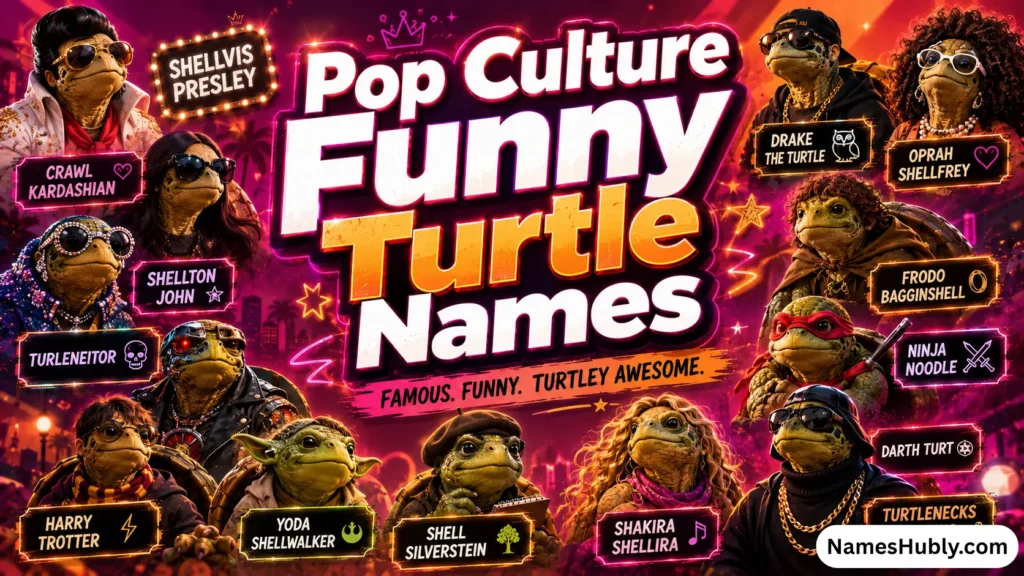 Pop Culture Funny Turtle Names
