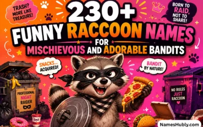 Funny Raccoon Names