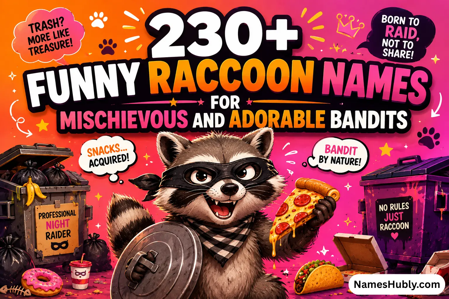 Funny Raccoon Names