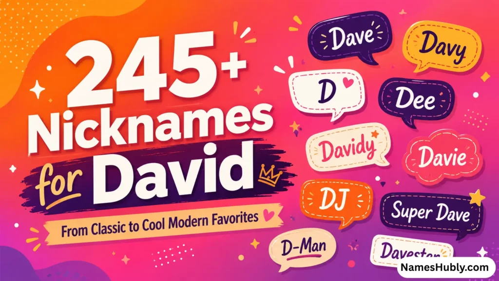 Nicknames for David