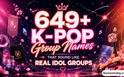 k-pop group names