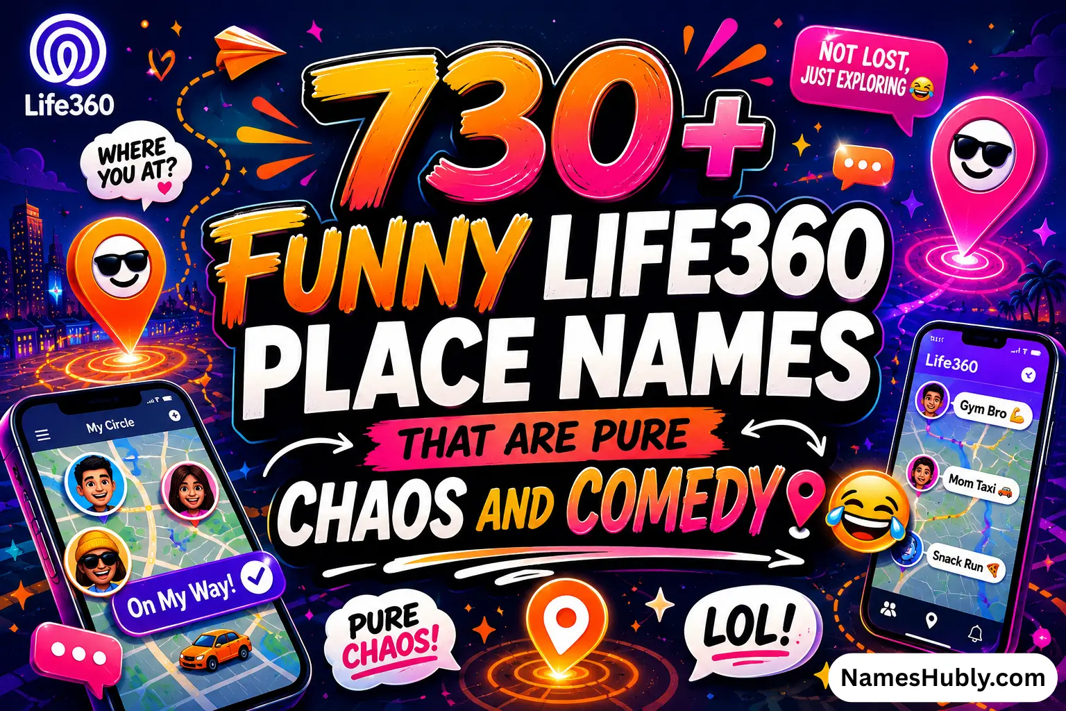 Funny Life360 Place Names
