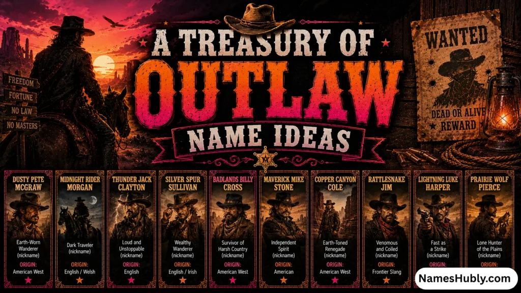 A Treasury of Outlaw Name Ideas