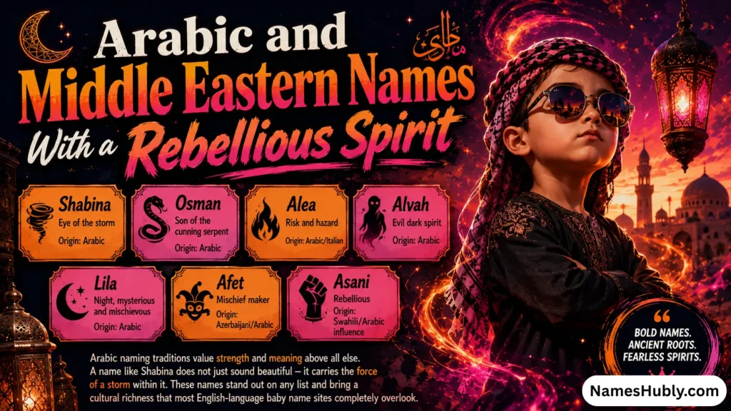 Arabic and Middle Eastern Names With a Rebellious Spirit