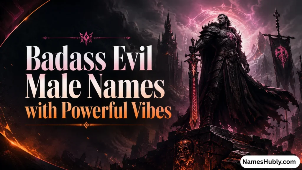 Badass Evil Male Names with Powerful Vibes