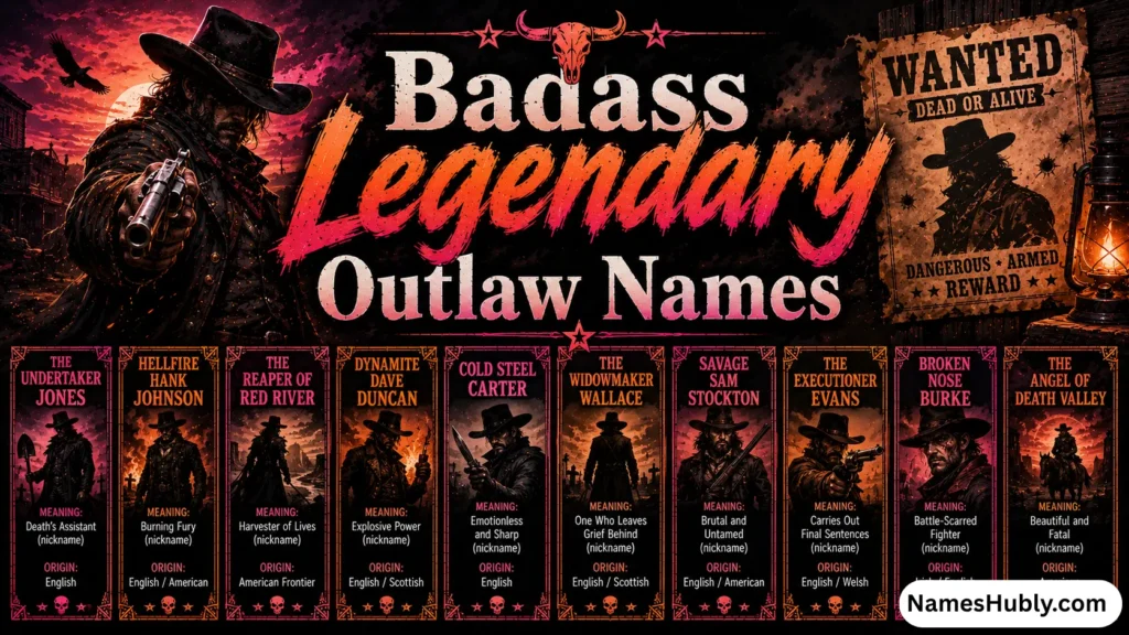 Badass Legendary Outlaw Names
