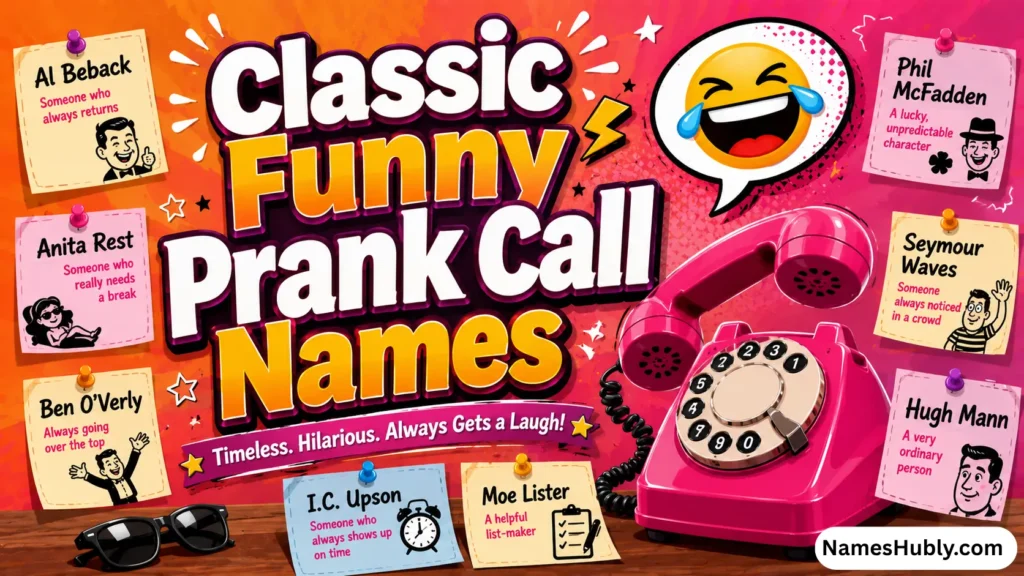 Classic Funny Prank Call Names