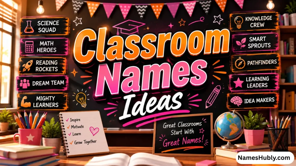 Classroom Names Ideas