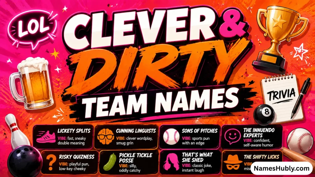 Clever & Dirty Team Names