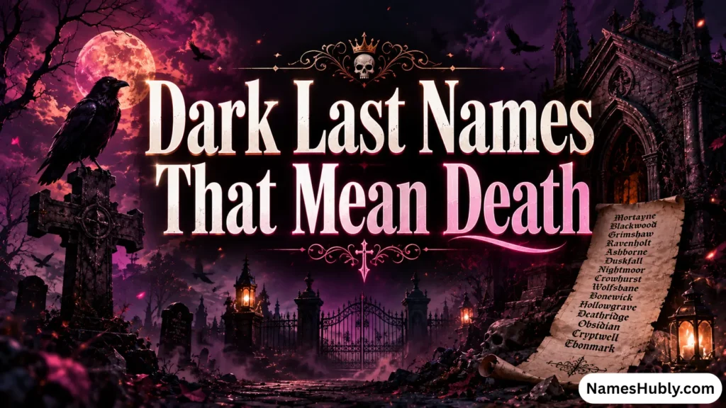 Dark Last Names That Mean Death