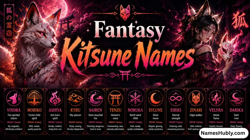 Fantasy Kitsune Names