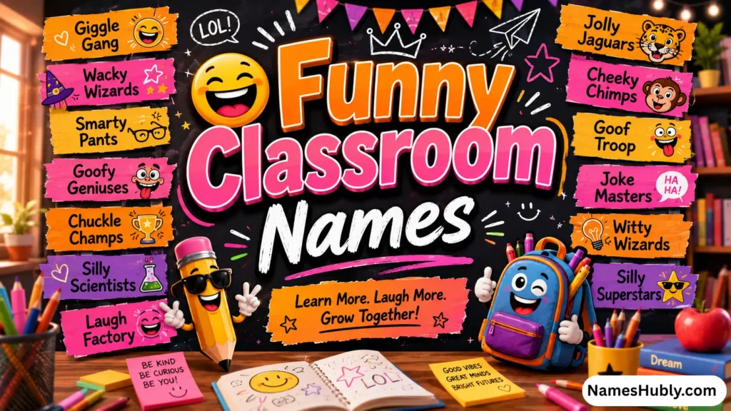 Funny Classroom Names