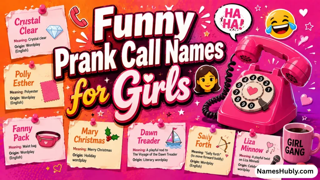 Funny Prank Call Names for Girls 👩