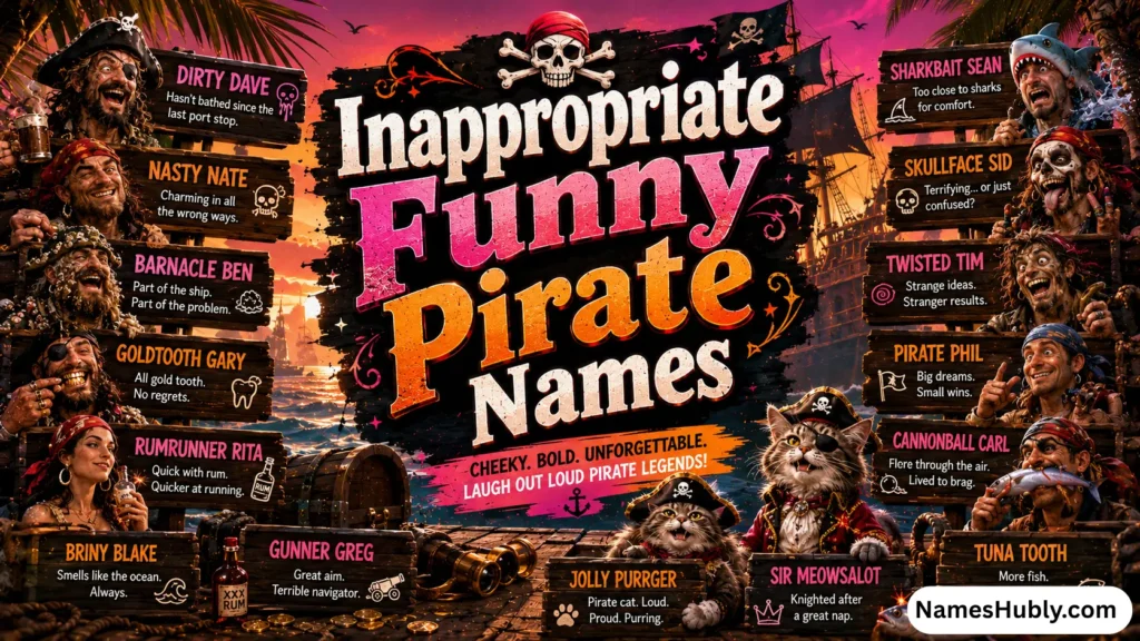Inappropriate Funny Pirate Names