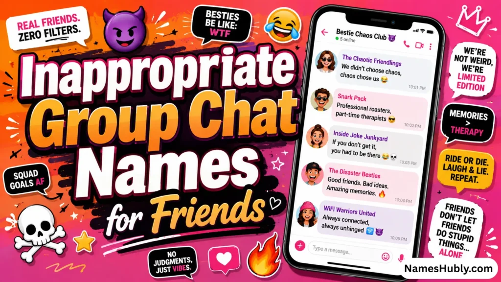 Inappropriate Group Chat Names for Friends