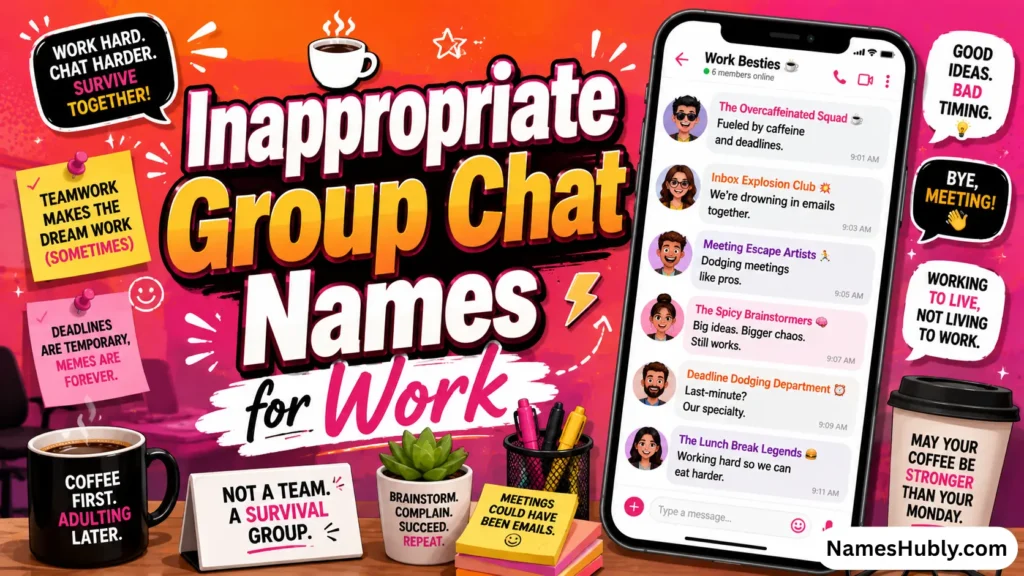 Inappropriate Group Chat Names for Work
