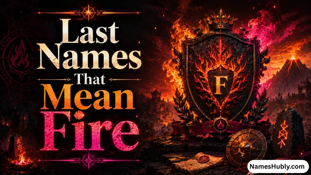 Last Names That Mean Fire