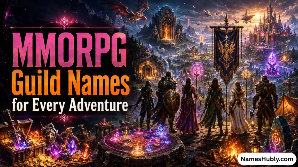 MMORPG Guild Names for Every Adventure