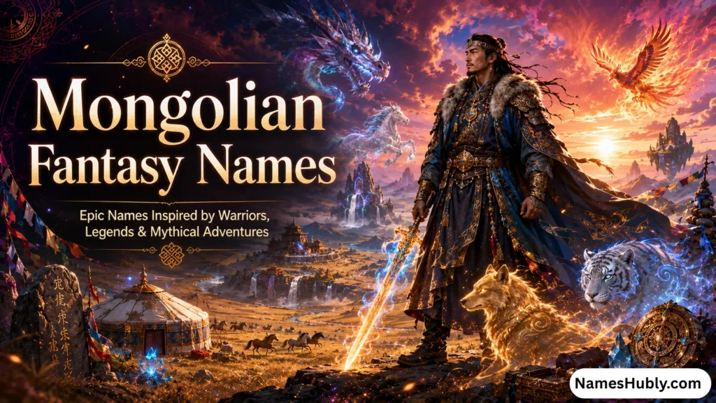 Mongolian Fantasy Names