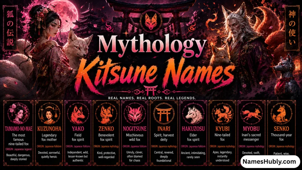 Mythology Kitsune Names