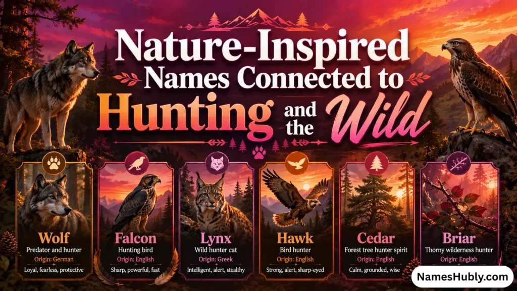 Nature-Inspired Names Connected to Hunting and the Wild