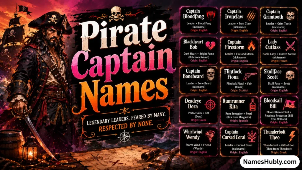 Pirate Captain Names