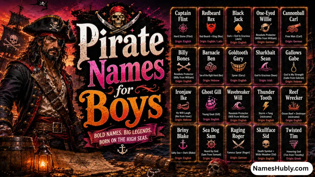 Pirate Names for Boys