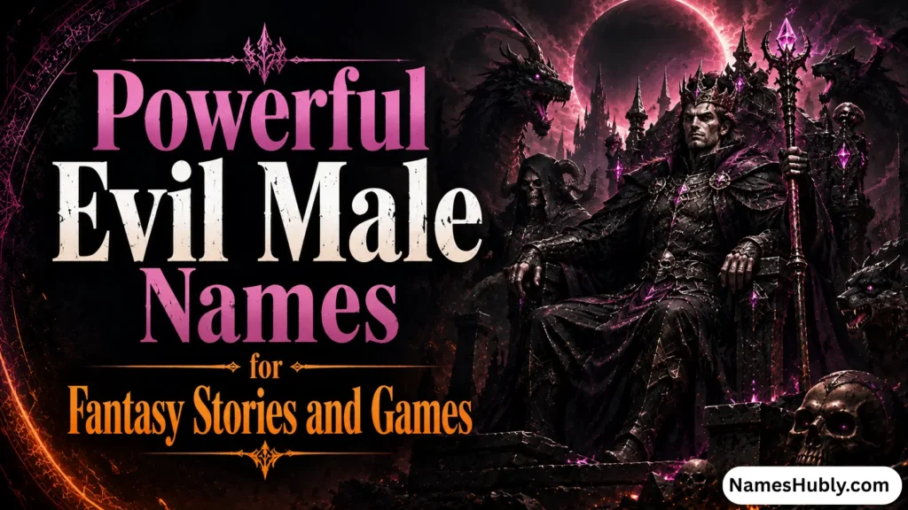 Powerful Evil Male Names for Fantasy Stories and Games
