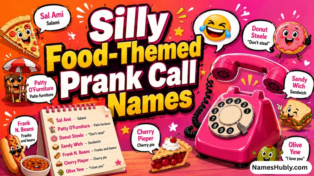 Silly Food-Themed Prank Call Names 🍔🍕