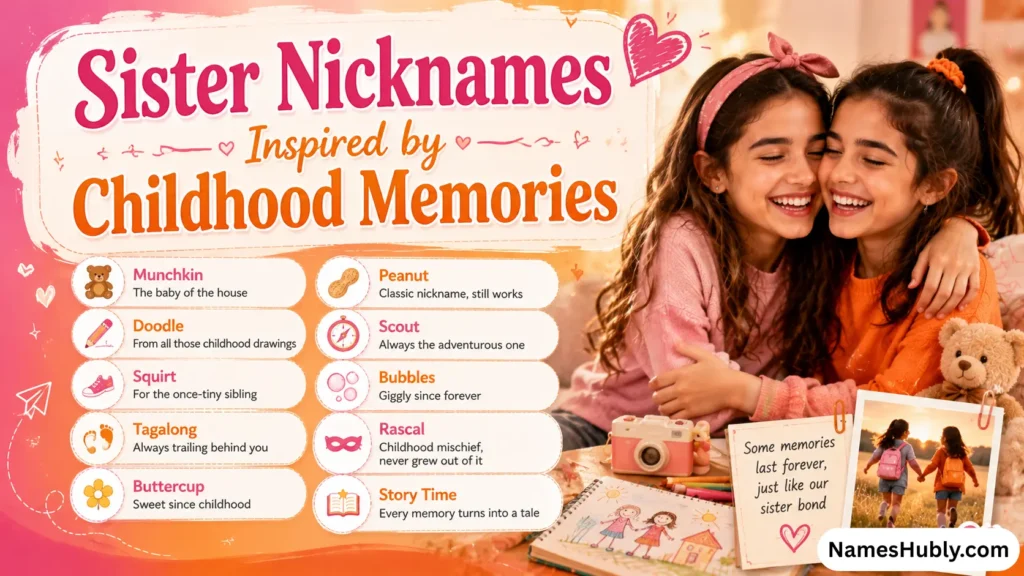 Sister Nicknames Inspired by Childhood Memories