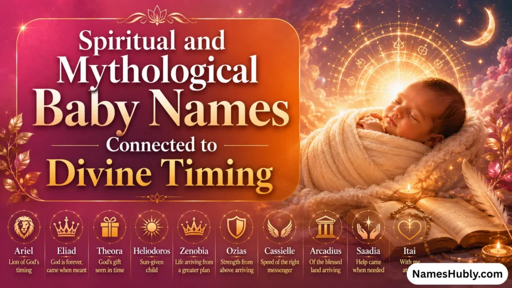 Spiritual and Mythological Baby Names Connected to Divine Timing