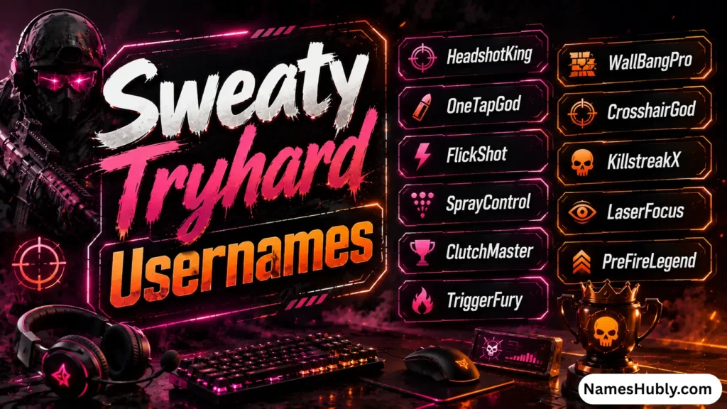 Sweaty Tryhard Usernames