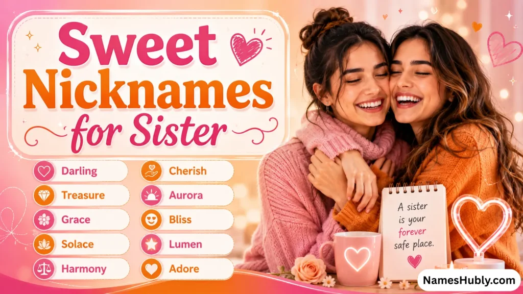 Sweet Nicknames for Sister