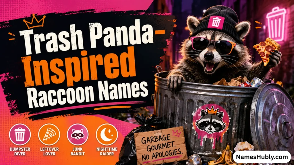 Trash Panda–Inspired Raccoon Names