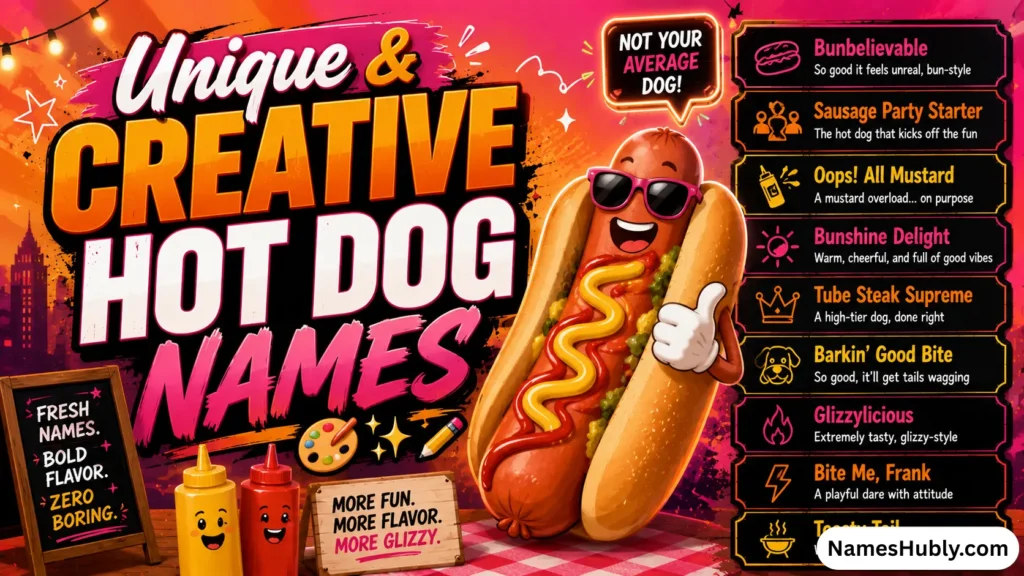 Unique & Creative Hot Dog Names 🎨✨
