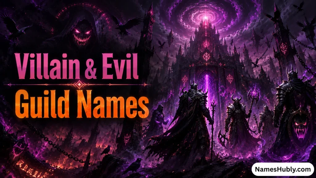 Villain & Evil Guild Names