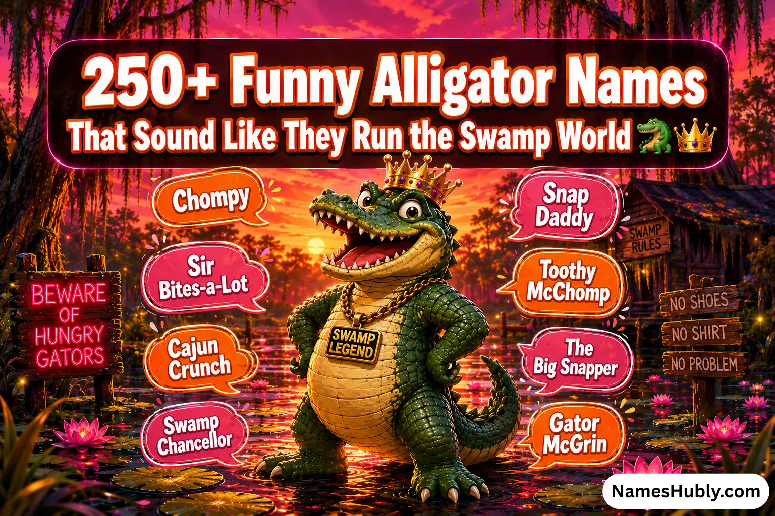funny alligator names