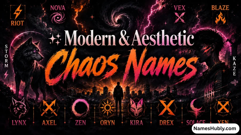 ✨ Modern & Aesthetic Chaos Names