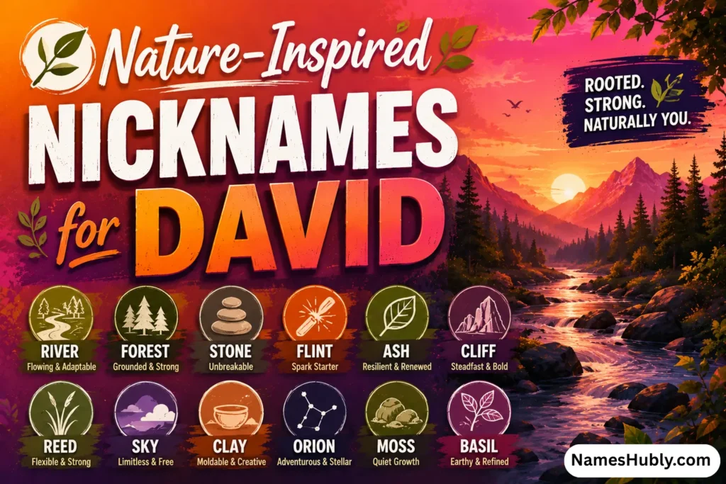 🌿 Nature-Inspired Nicknames for David