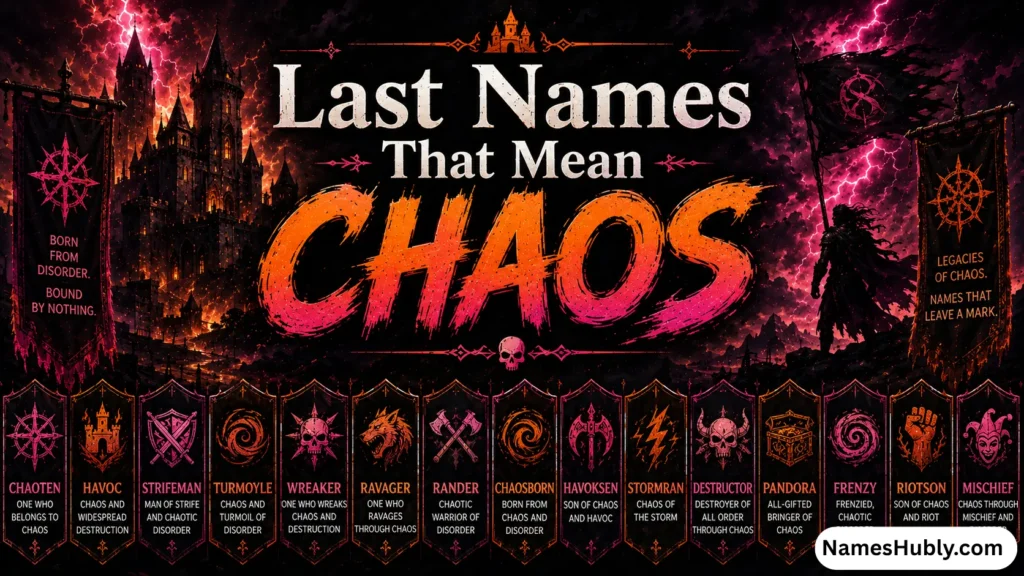 🏰 Last Names That Mean Chaos