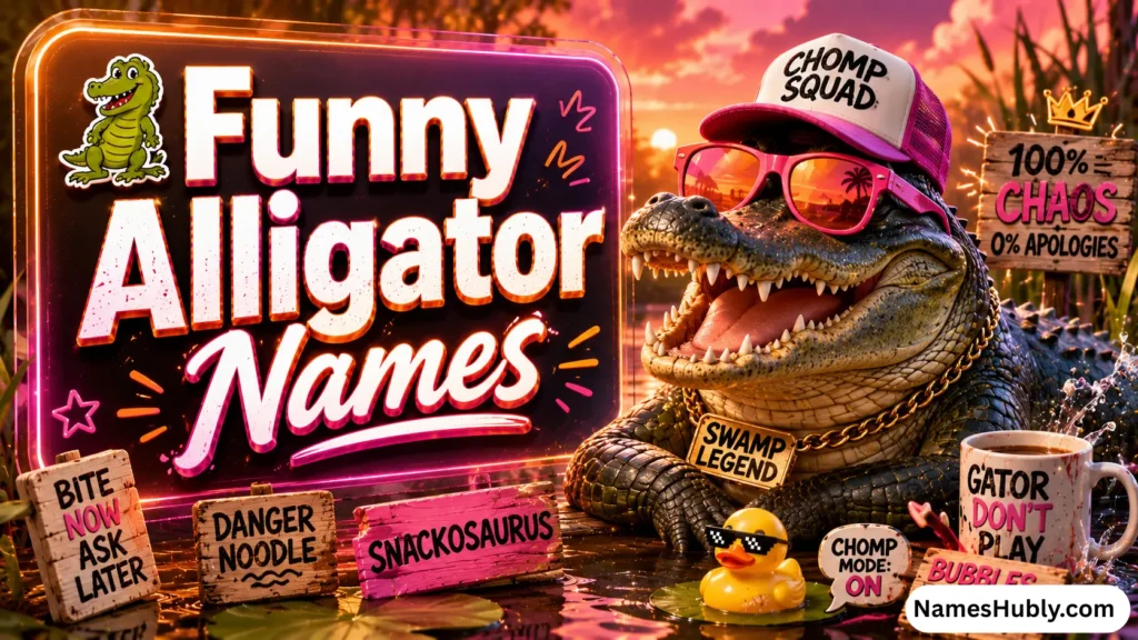 🐊 Funny Alligator Names