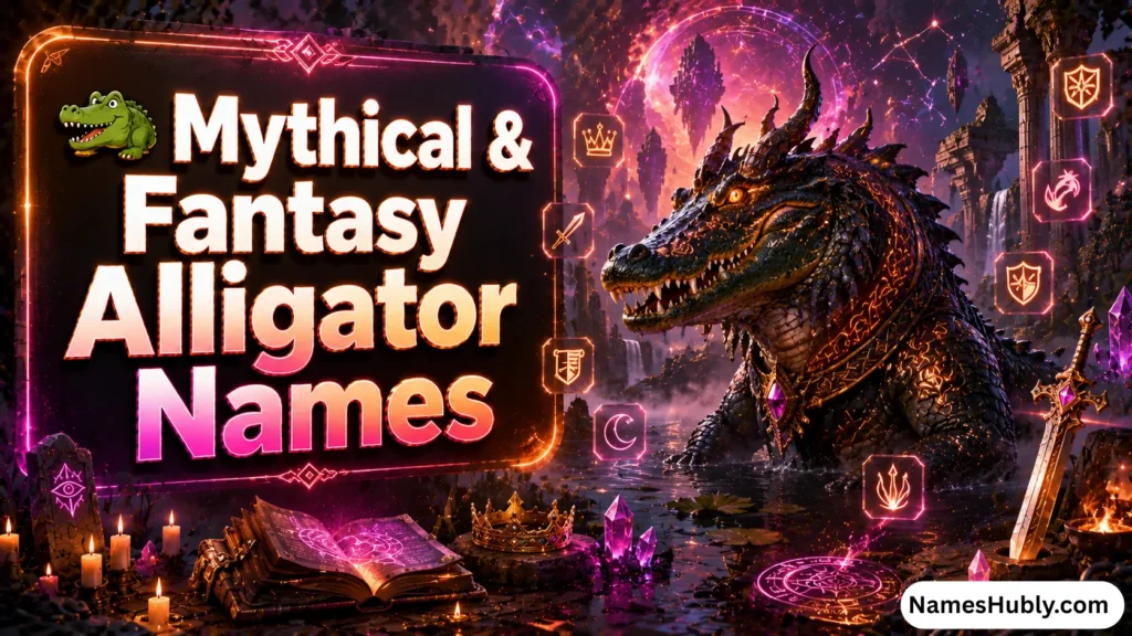 🐊 Mythical & Fantasy Alligator Names
