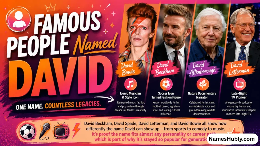 👤 Famous People Named David