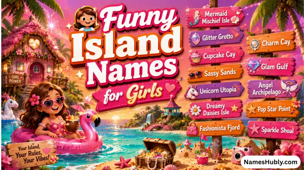 👧 Funny Island Names for Girls
