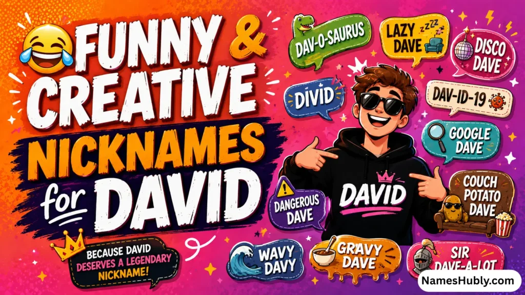 😂 Funny & Creative Nicknames for David