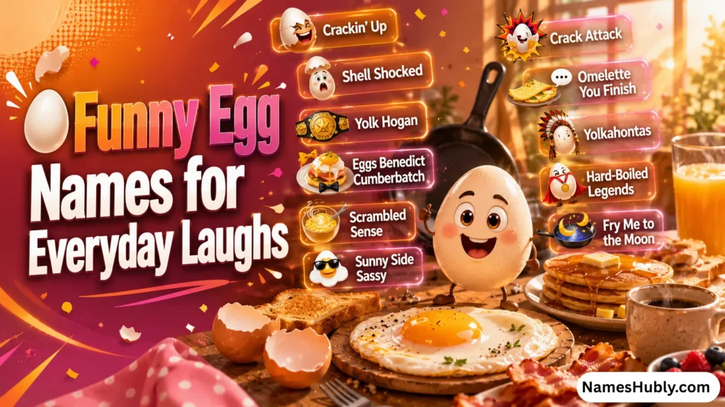 🥚 Funny Egg Names for Everyday Laughs