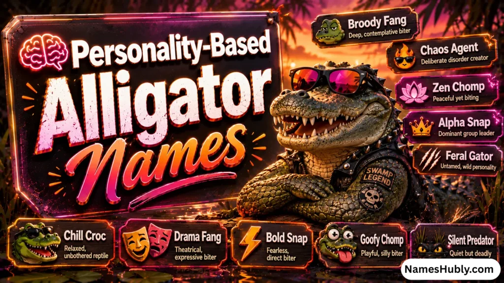 🧠 Personality-Based Alligator Names