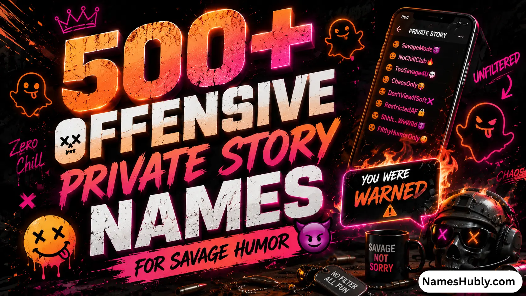 Offensive Private Story Names