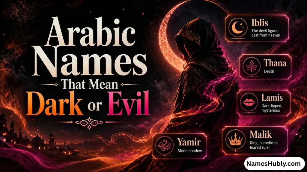 Arabic Names That Mean Dark or Evil