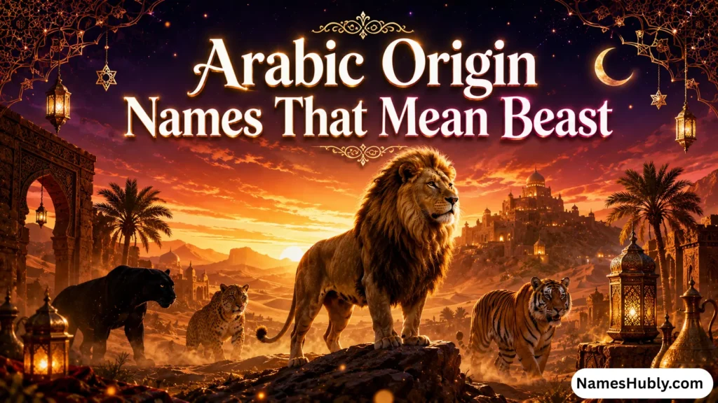 Arabic Origin Names That Mean Beast